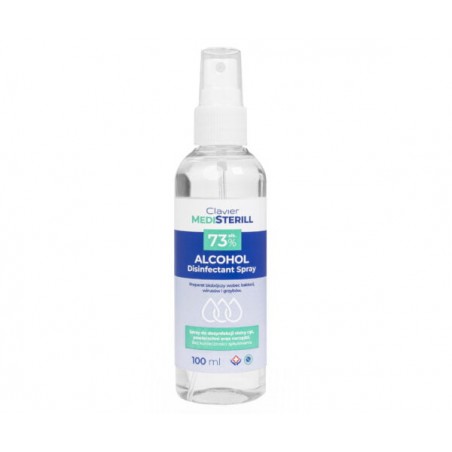 Spray do Dezynfekcji, Skóry Rąk, Powierzchni, antybakteryjny – MediSterill – 100 ml, 73% alk., sprej